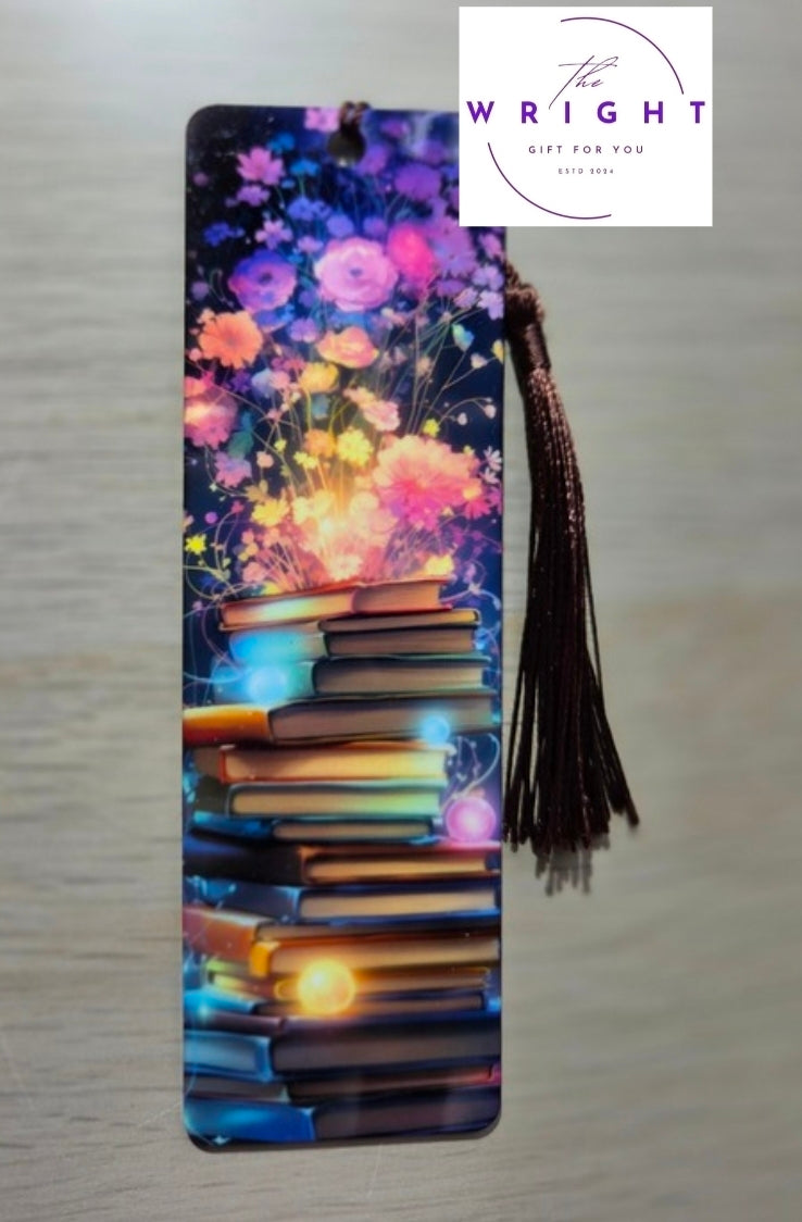 Magical Glowing Books Acrylic Bookmark #10