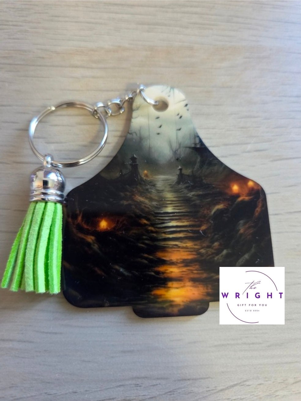 23. Cow Tag Keyring