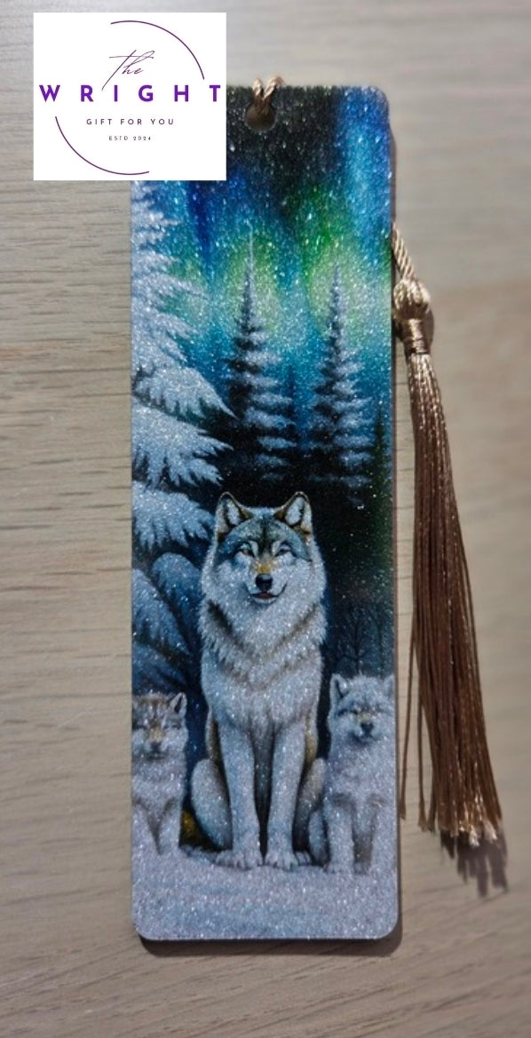 Aurora Wolf Pack Acrylic Bookmark #30