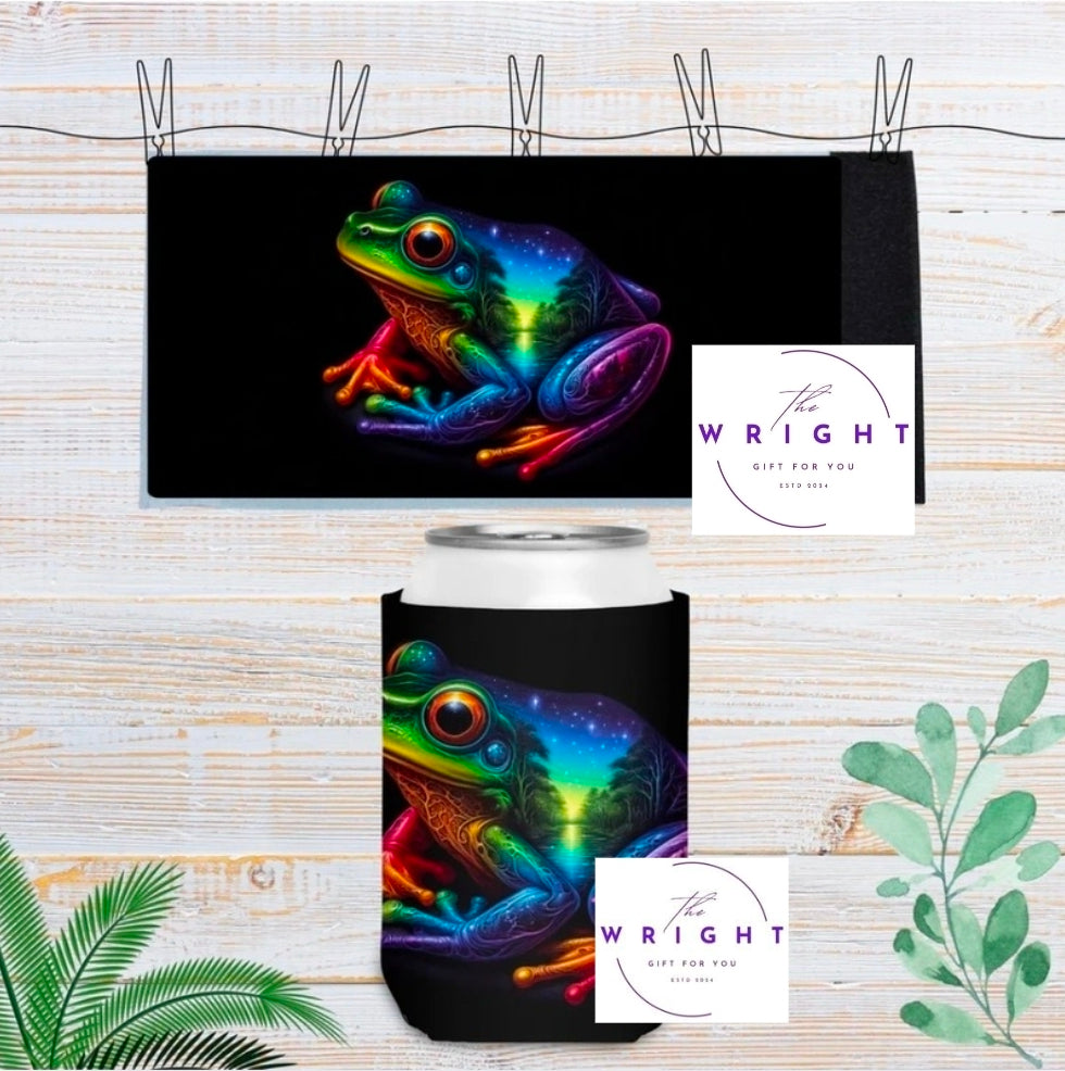 32. Neon Frog Stubby Cooler