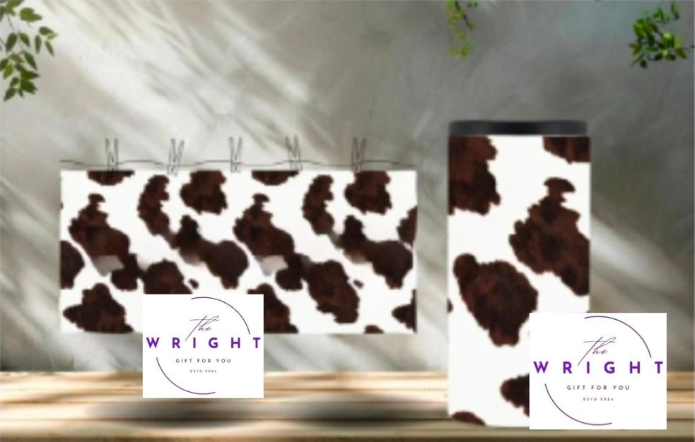 9. Cow Hide Can Cooler