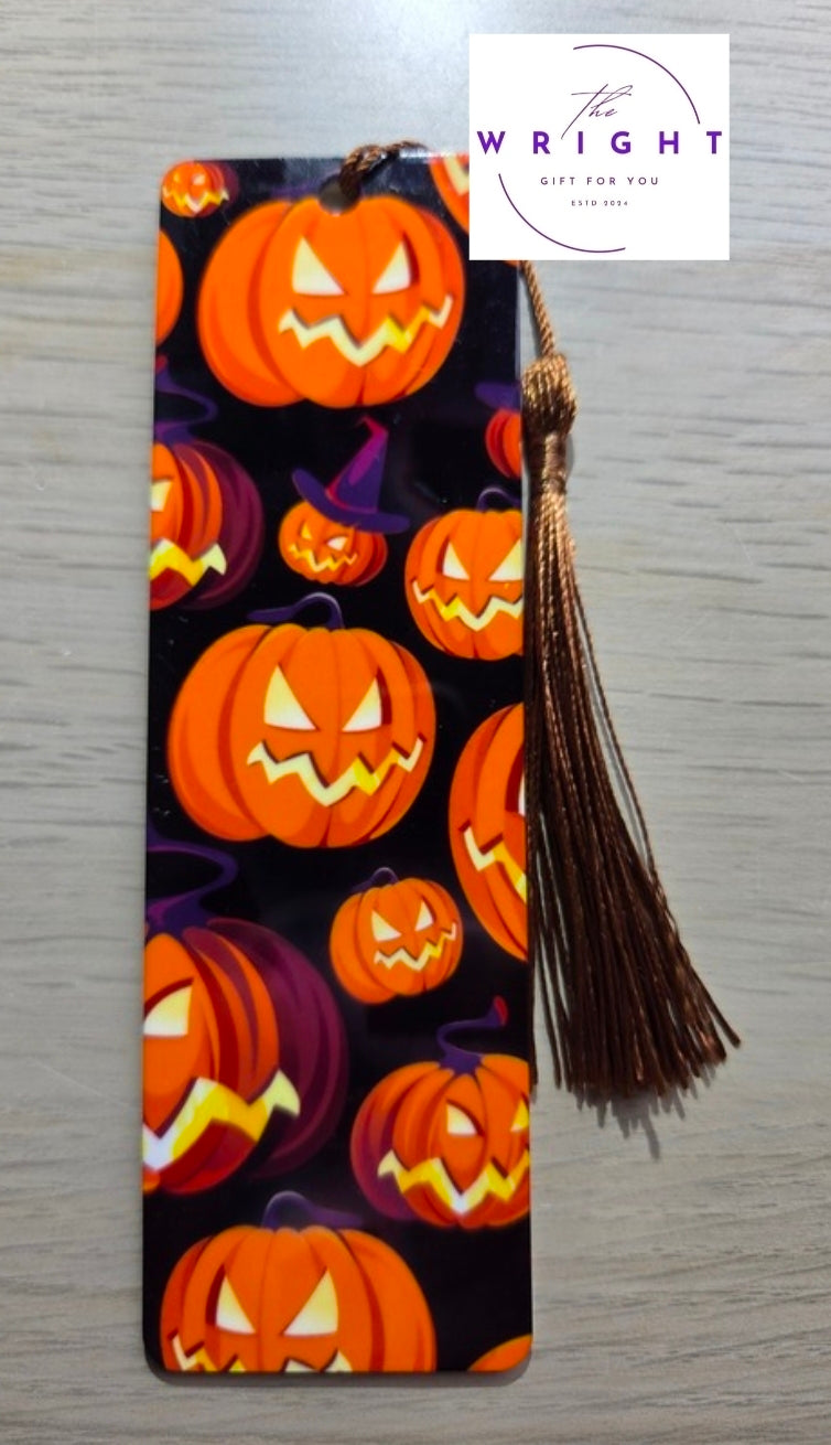 Halloween Pumpkin Acrylic Bookmark #9