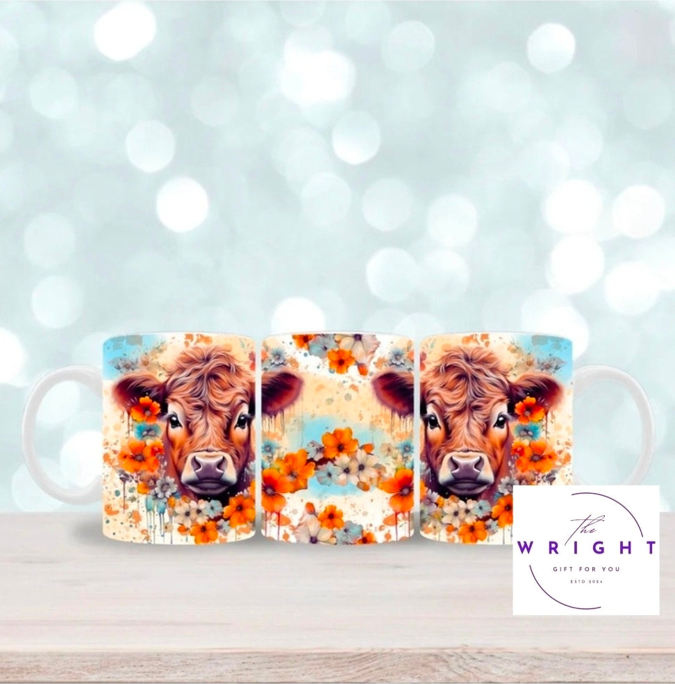 Calves & Flowers Mug