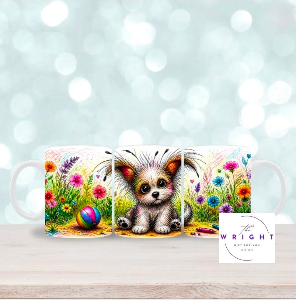 Crayon Pup #3 Mug