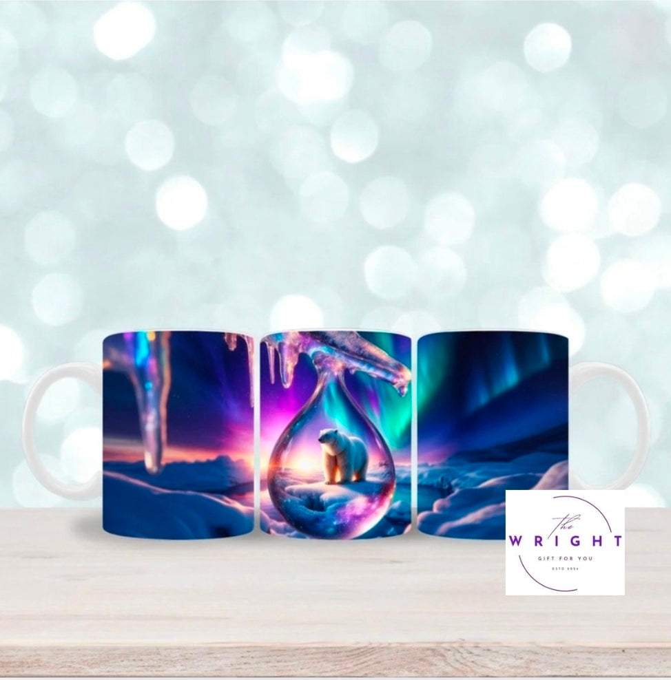 Teardrop Standing Polar Bear Mug