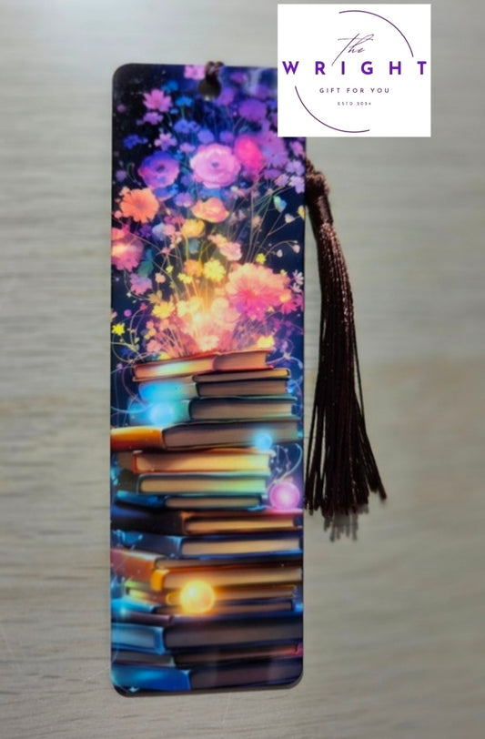 Magical Glowing Books Acrylic Bookmark #10