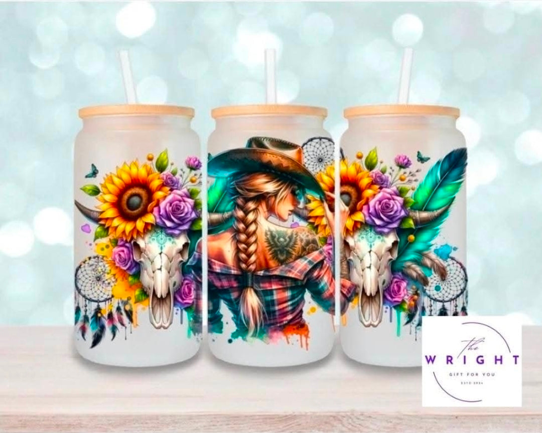 13. Girl & Skulls 16oz Tumbler