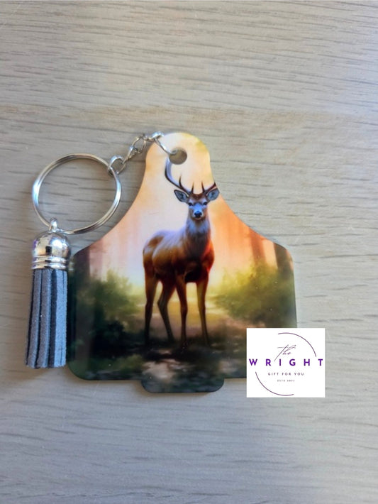 14. Cow tag Keyring