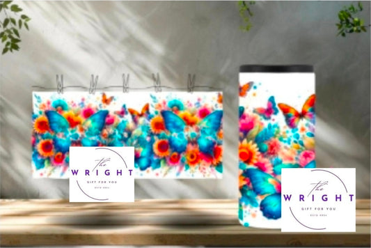 15. Butterflies & Flowers Can Cooler