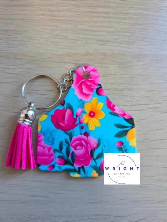 17. Cow Tag Keyring