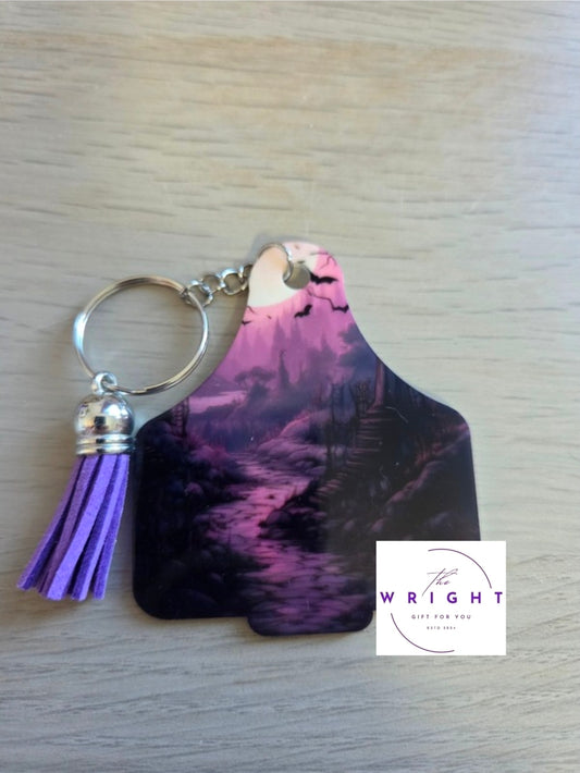 19. Cow Tag Keyring