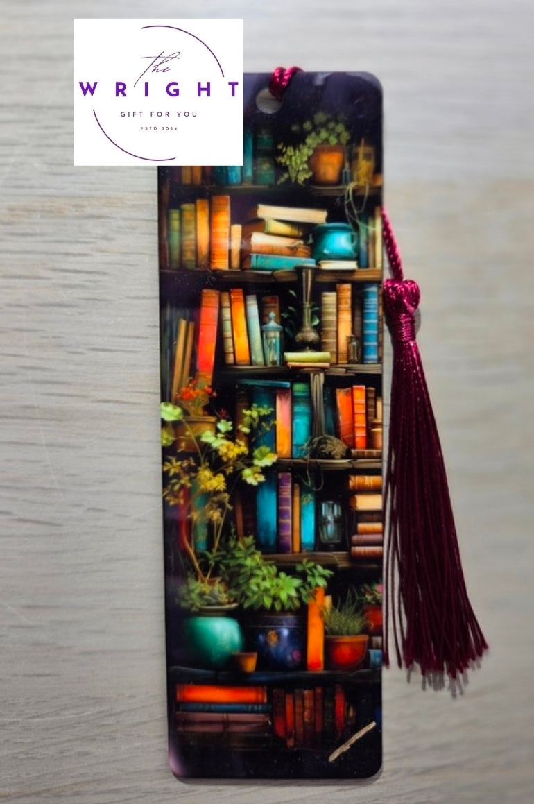 Cosy Bookshelf Acrylic Bookmark #19
