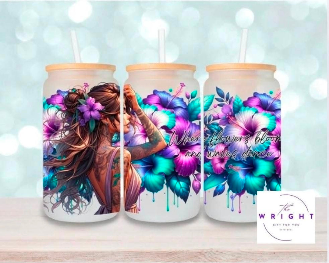 2. Where Flowers Bloom 16oz Tumbler