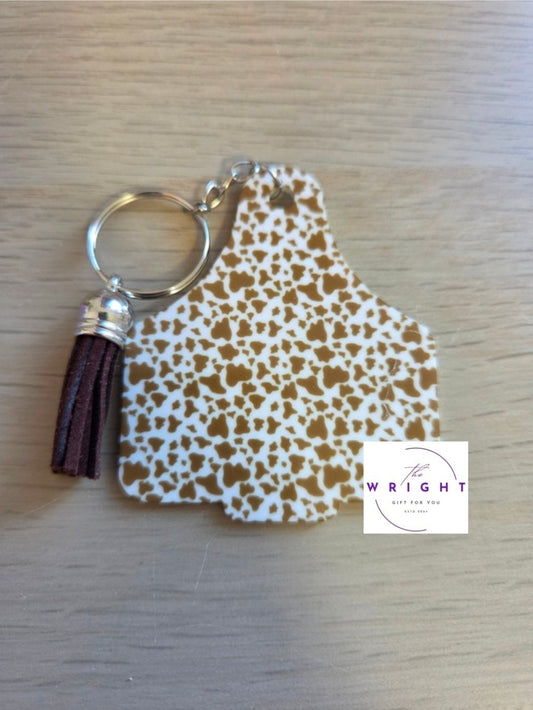 20. Cow Tag Keyring