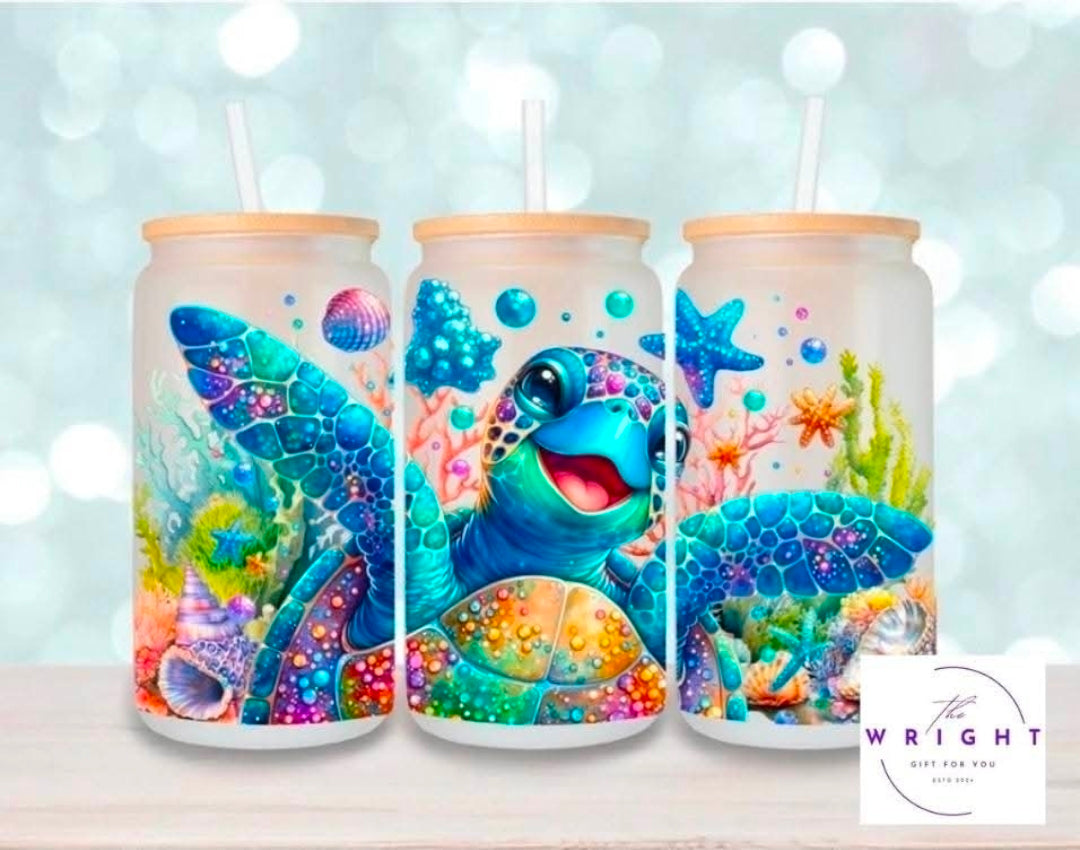 24. Happy Turtle 16oz Tumbler