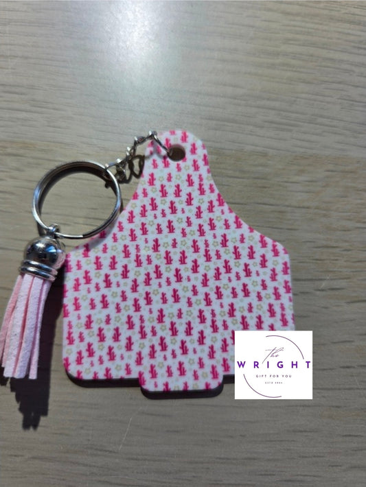 28. Cow Tag Keyring