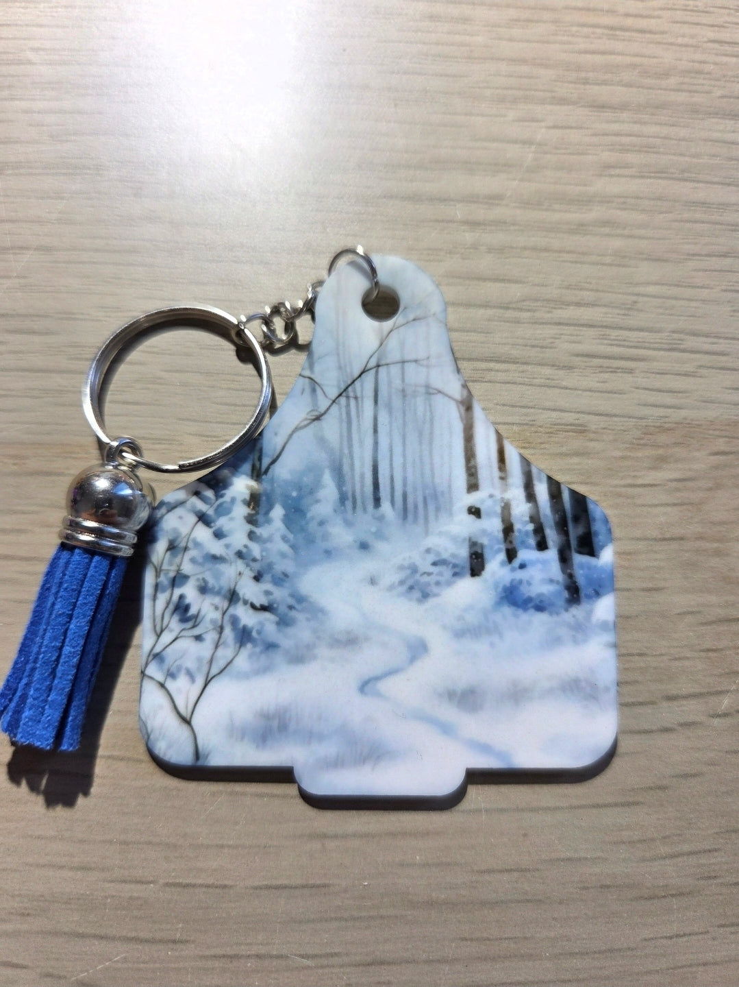 29. Cow Tag Keyring