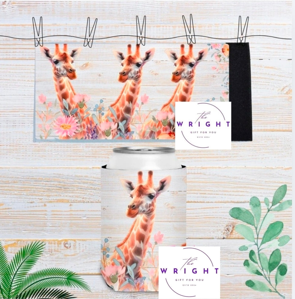 3. Giraffes Stubby Cooler