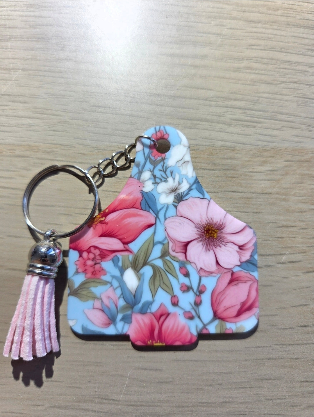 30. Cow Tag Keyring