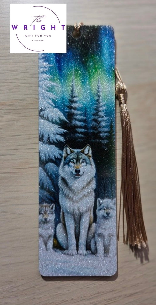 Aurora Wolf Pack Acrylic Bookmark #30