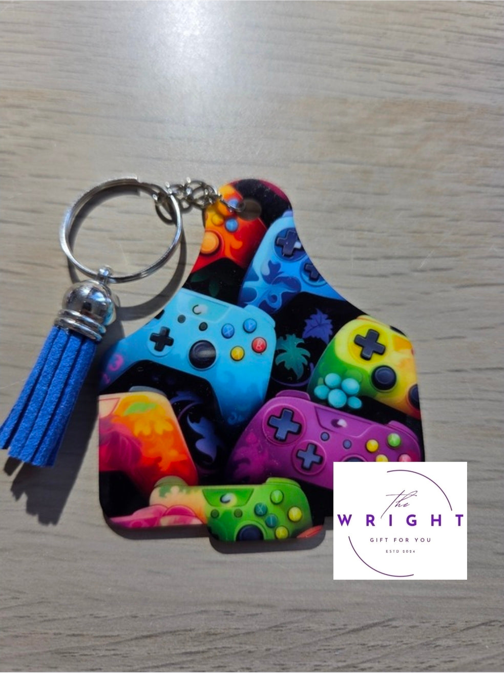39. Cow Tag Keyring