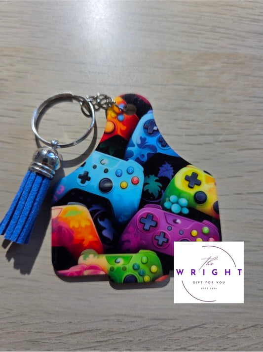 39. Cow Tag Keyring