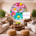3D Daisies Clock