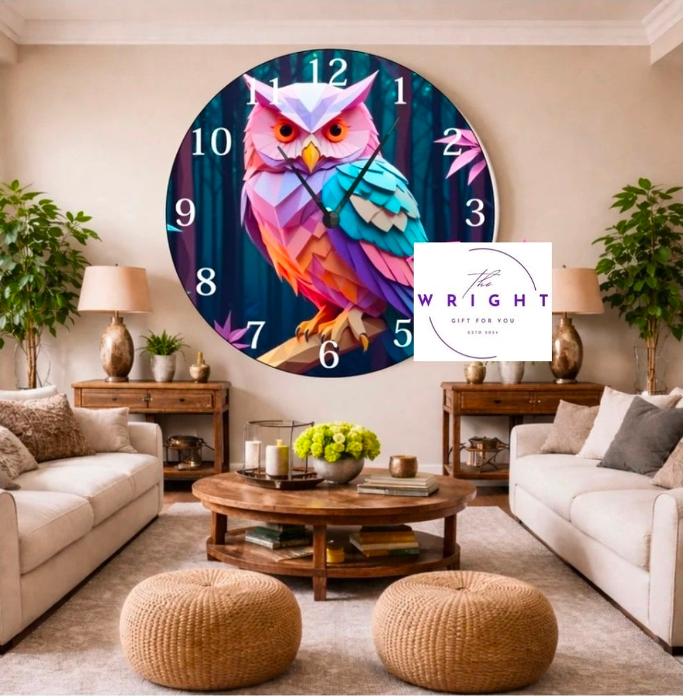 3D Owl Clock