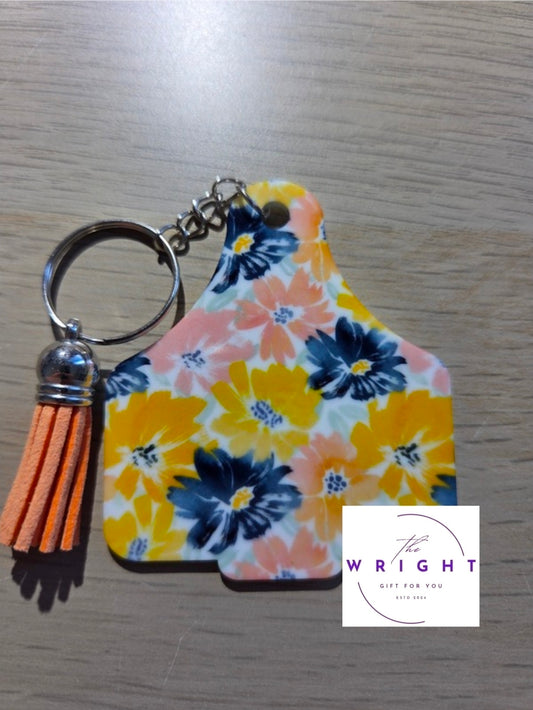 48. Cow Tag Keyring