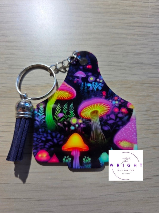 49. Cow Tag Keyring
