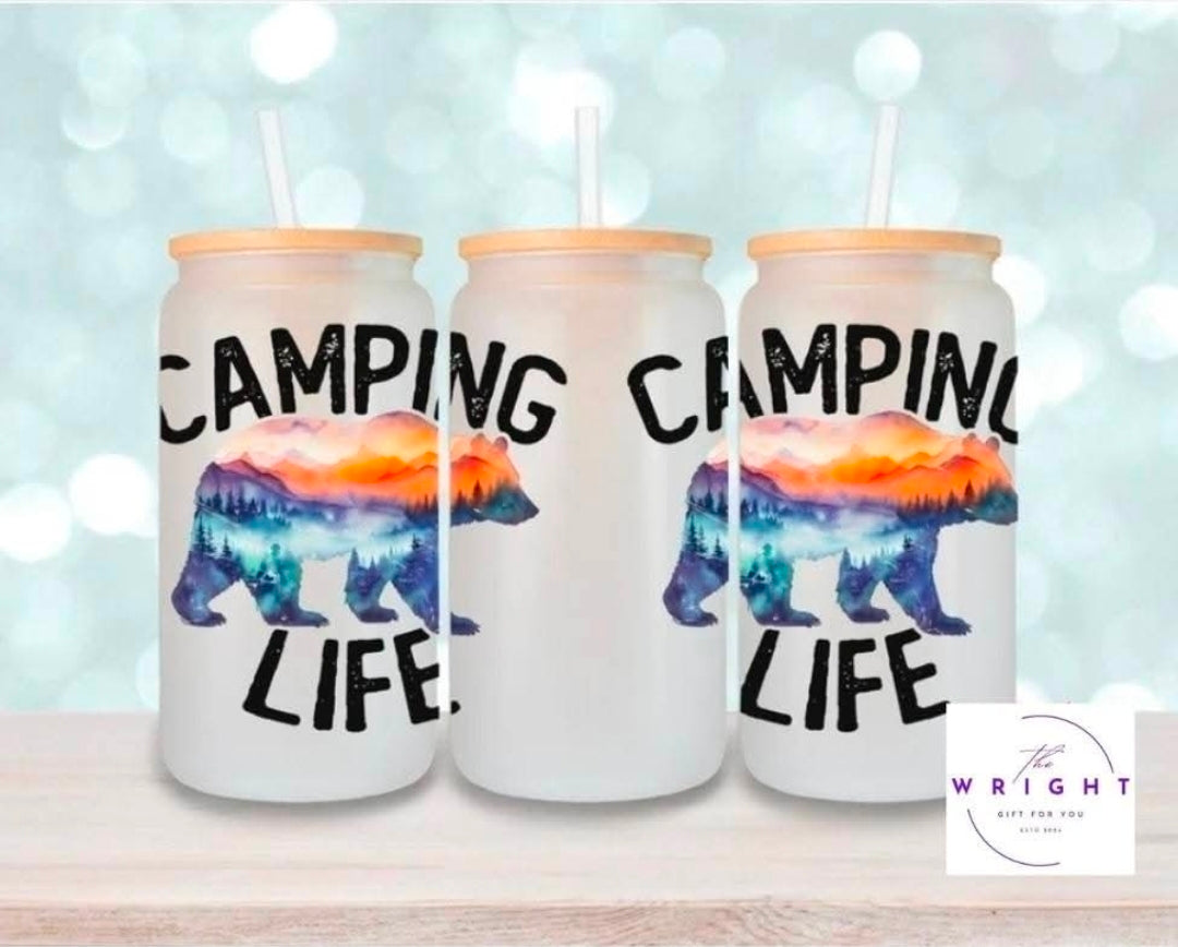52. Camping Life 16oz Tumbler