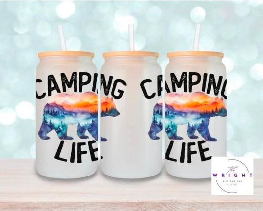 52. Camping Life 16oz Tumbler