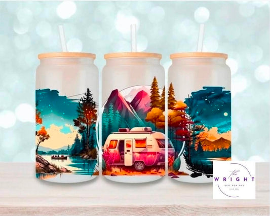 56. Camping 16oz Tumbler