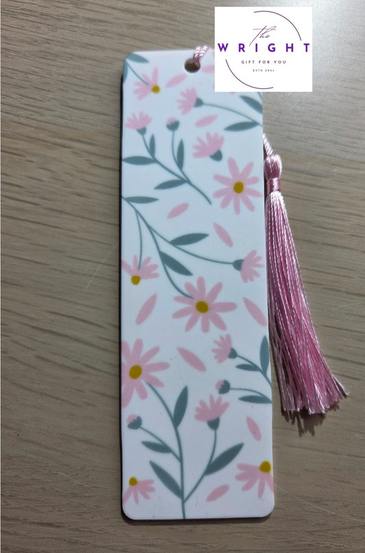 Pink Daisy Acrylic Bookmark