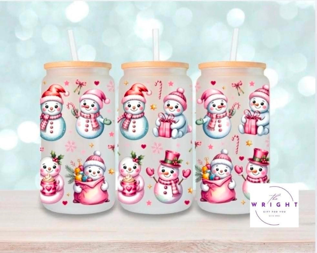 62. Snowman 16oz Tumbler