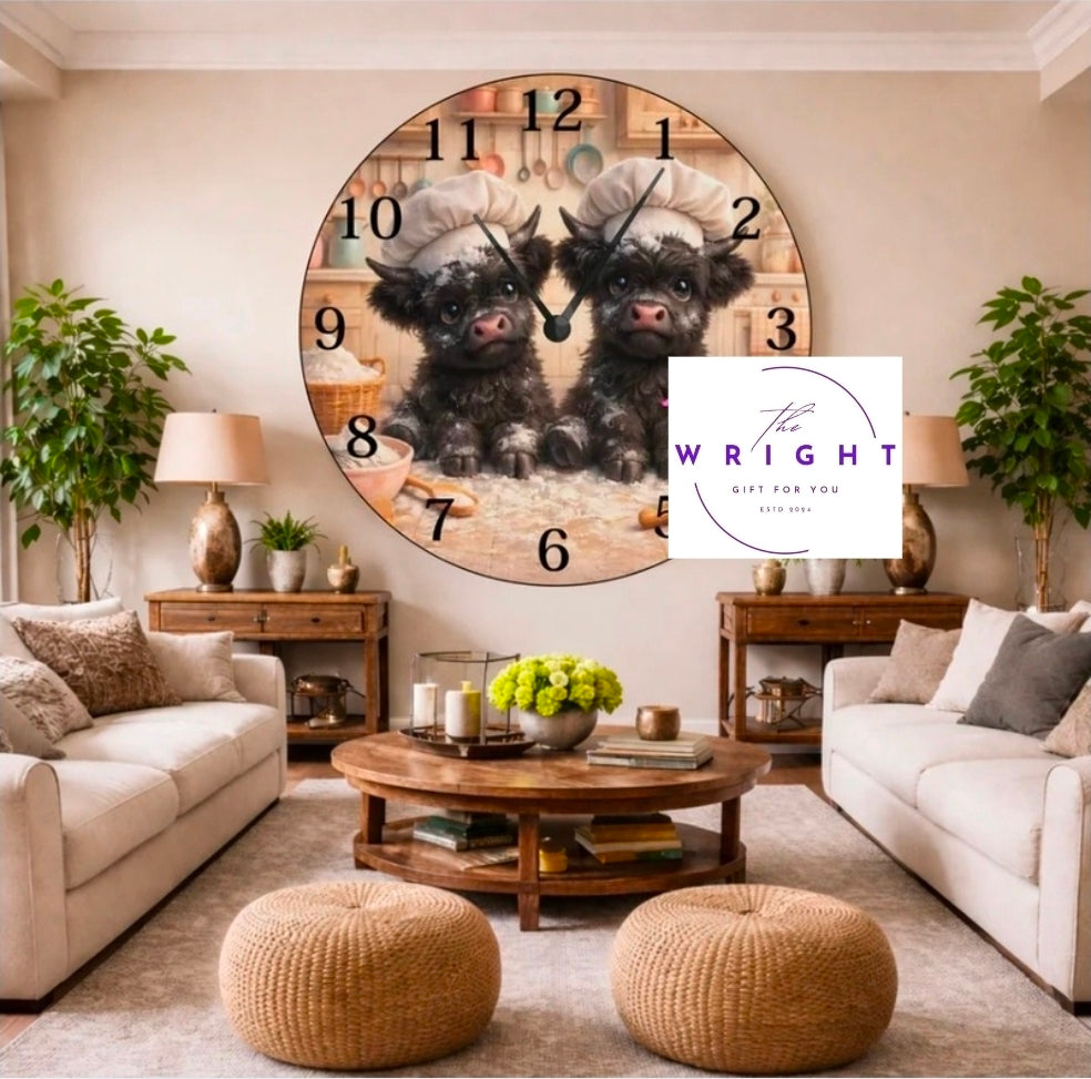 Baking Calves Clock