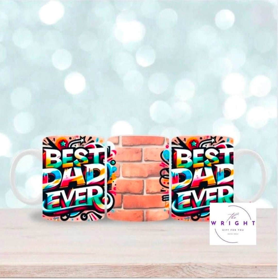 Best Dad Ever Brickwall mug
