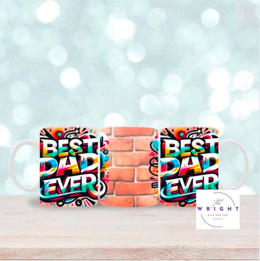 Best Dad Ever Brickwall mug