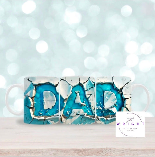 Blue dad mug