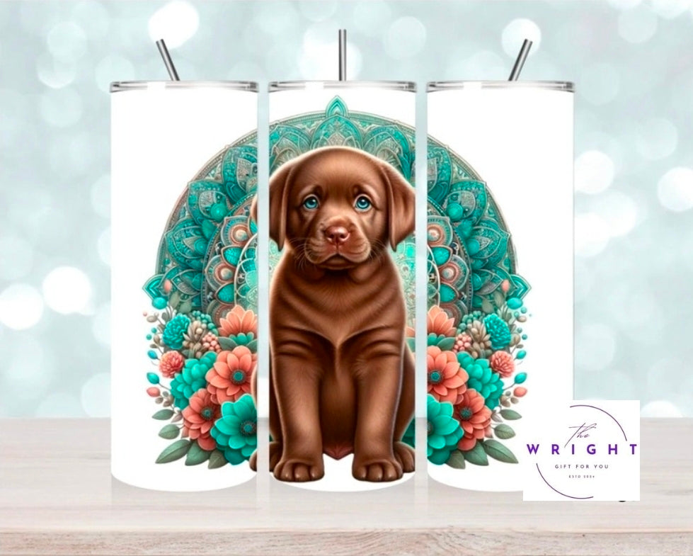 Chocolate Lab Puppy 20oz Tumbler