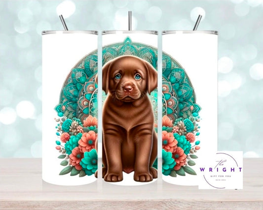 Chocolate Lab Puppy 20oz Tumbler