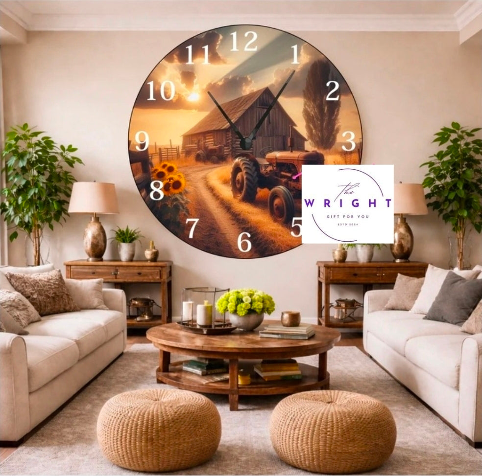 Country Farm Clock