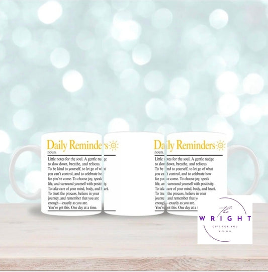 Daily Reminders mug