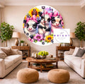 Daisy Calves Clock