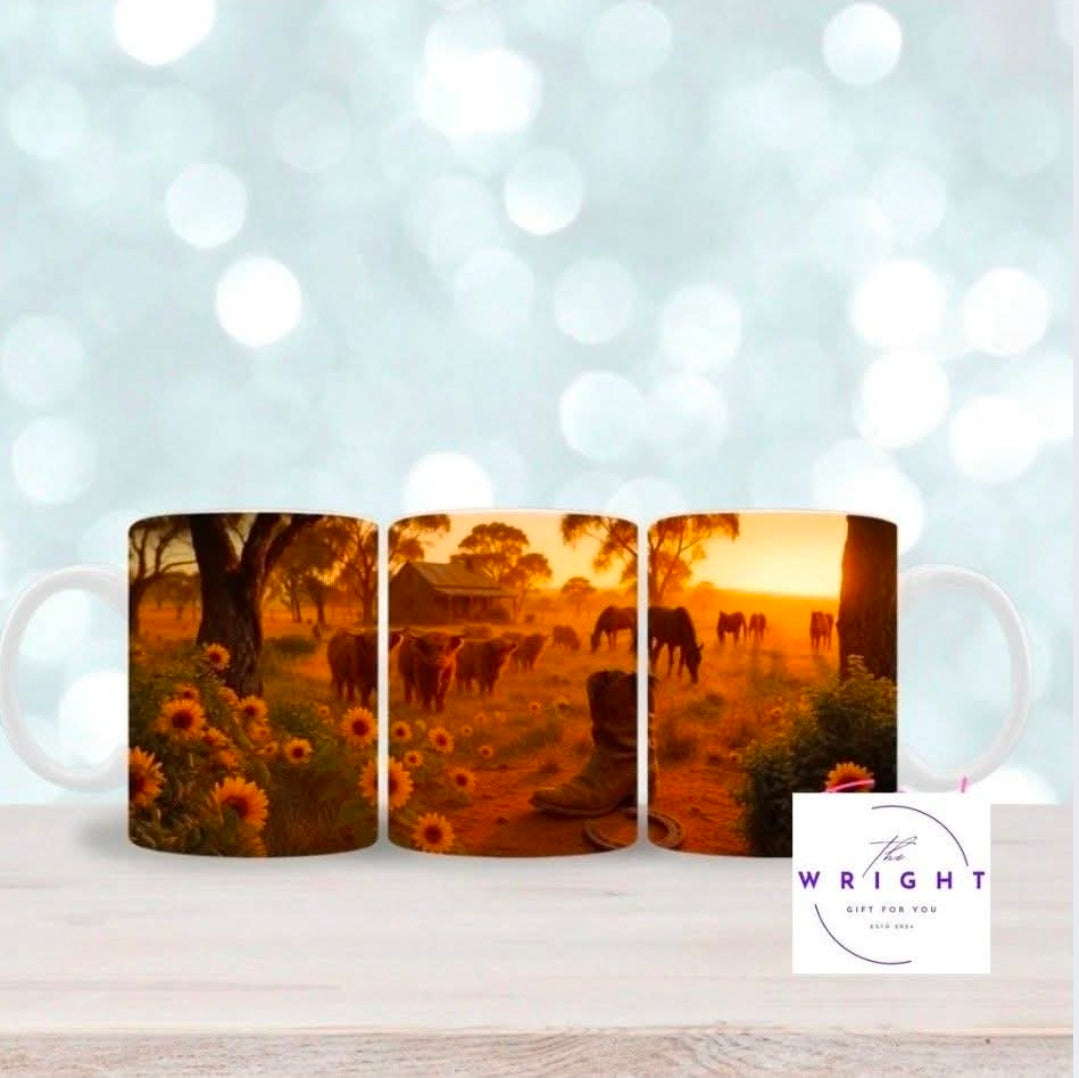 Farm Sunset Mug