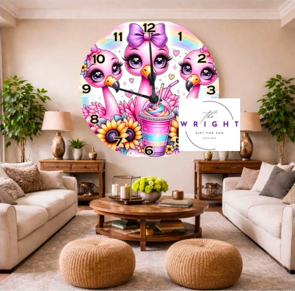 Flamingo Clock