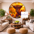 Highland Cow Clock (Option Two)