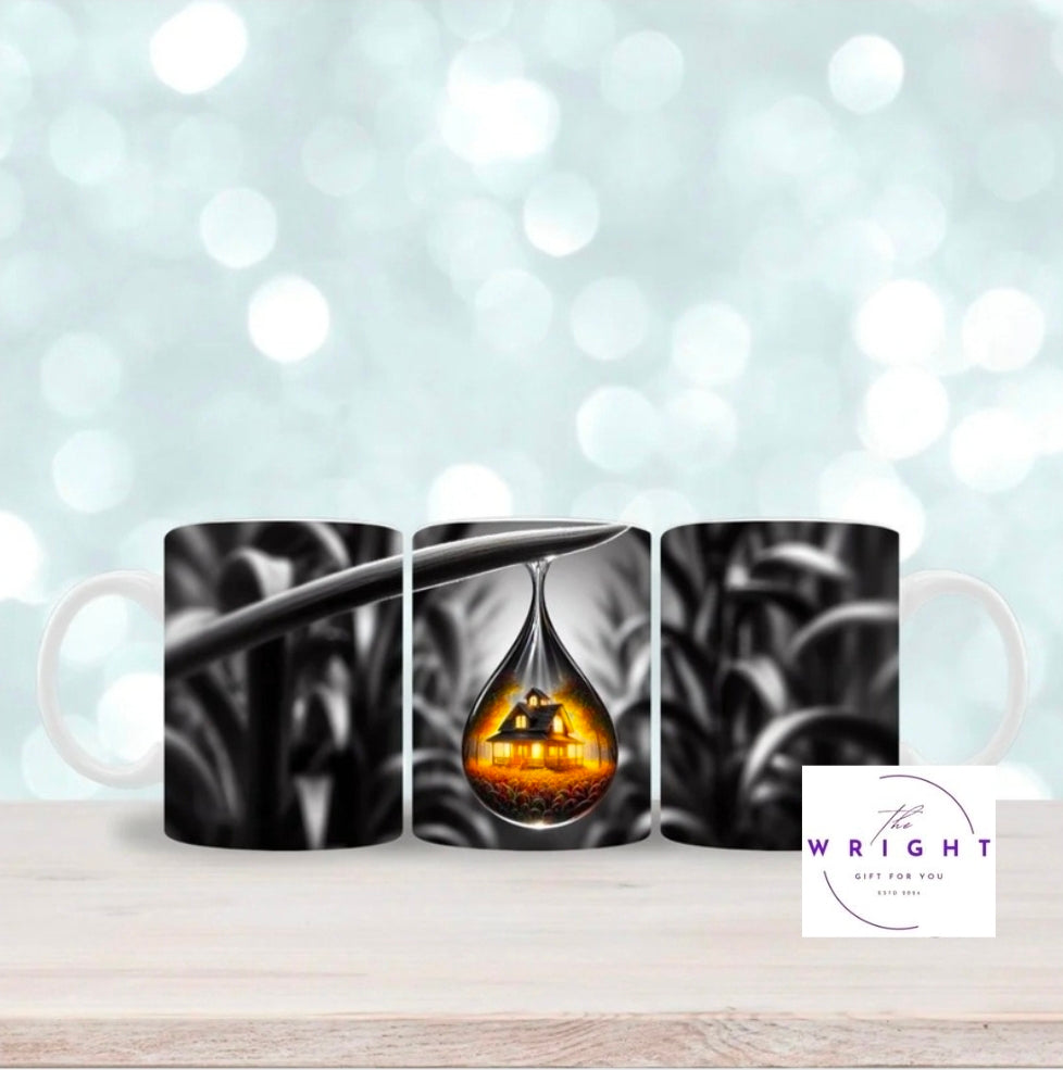 House in Teardrop mug