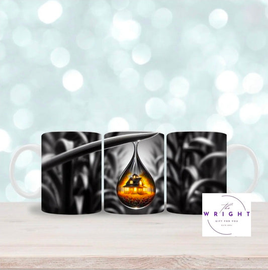 House in Teardrop mug