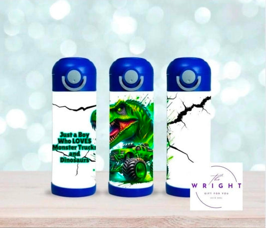 Monster Truck & Dinosaur 12oz Kindy Tumbler